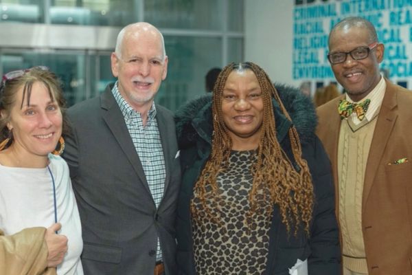 Pat Owens at an arts event